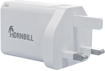 USB C Plug, 40W USB C Fast Charger UK Plug Dual Port USB+Type-C Charging Wall Plug UK iPhone Fast Charge USBC Charger for iPhone 15/15 Pro/16/16 Pro/16 Pro Max, iPad Pro/Air, Galaxy and More