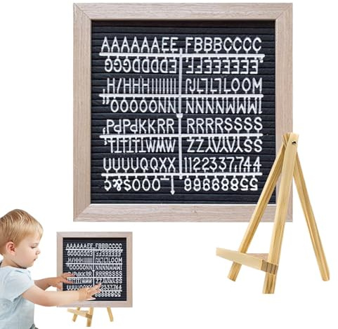 Letter Board Schild - Filz Holz Message Board | Modische Schulanfang Dekoration, stabiles Nachrichtenschild für Zuhause, Arbeit, Restaurants