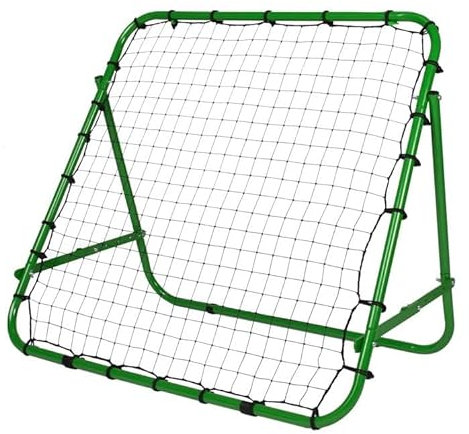 VirtuFit Verstellbarer Rebounder – Kickback - Rebounder Fußball - verstellbar - klappbar - 100 x 100 cm – Grün