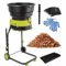 DDZJTPP Trituratore Elettrico per Foglie,Biotrituratore da Giardino Senza Lame 15 Amp 2500 W per Rapporto Riduzione 17:1,Pacciamatura Fino a 55 Galloni al Minuto,per La Pulizia Cortile,20mxPowercord