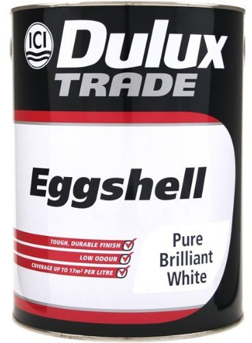 Dulux Trade Eggshell Pure Brilliant White 5L, Dulux - (5082194)