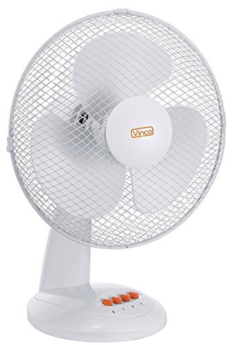 Vinco 70601 Ventilatore Tavolo, Bianco