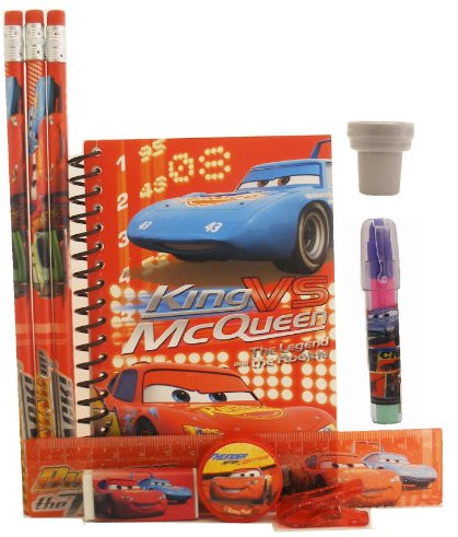 Disney Auto-Schreibwaren-Set, Rot