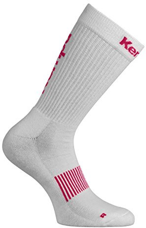 Kempa Unisex Socken Logo Classic Herren, Weiß/Pink, 46 EU