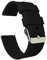 BARTON WATCH BANDS Silikon Schnellverschluß.- Wählen Sie Farbe & Breite (16mm, 18mm, 20mm or 22mm) Schwarz 18mm Uhren armband