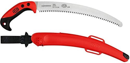 FELCO 630 Astsäge (gebogene Säge mit ziehendem Schnitt, Sägeblatt 33 cm, Schnitt-ø 120 mm, Länge 495 mm, Baumsäge inkl. Etui) FELCO 630