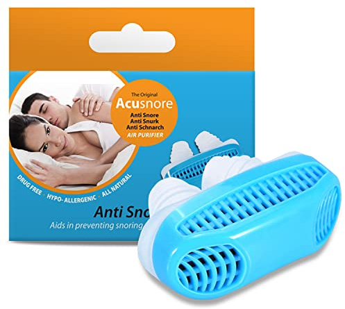 Acusnore Anti Snore Air Purifier 2 in 1 Relieve Nasal Congestion Snoring Night Sleeping Aid