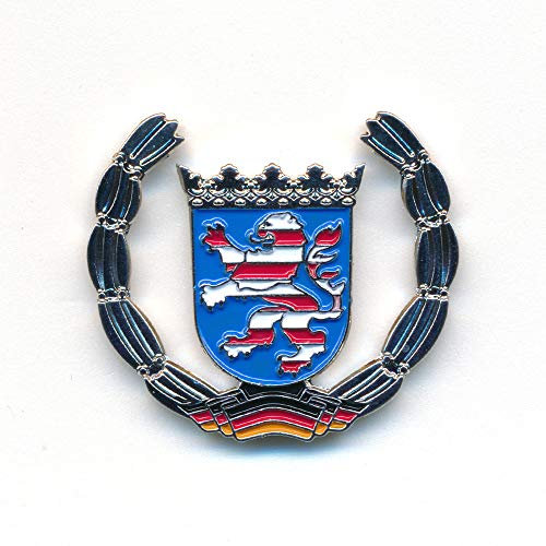 hegibaer Land Hessen Wappen Wiesbaden Frankfurt Deutschland Badge Pin Anstecker 0921