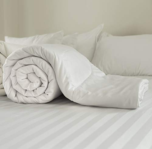 D&P Co KING SIZE 4.5 TOG DUVET Luxury Polycotton Cotton Blend Cover HOTEL QUALITY DUVET Bound Edge Channel Stitched Anti-Allergy Filling MADE IN THE UK (230 x 220cm)