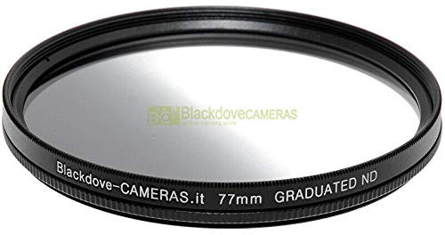 77mm. filtro digradante grigio ND Blackdove-cameras. Graduated Neutral density