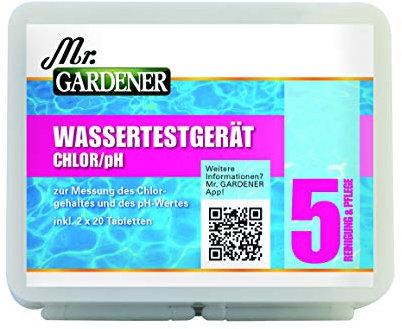 EM Mr.GARDENER Wassertestgerät Ch inkl. 2x20 Tabletten 502010800MG