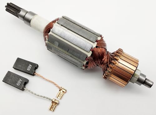 Motor Anker Rotor Läufer + Kohle für Bosch GBH 5/40 DCE,GBH 38, GSH 5 CE, Würth BMH 40-E, wie 1 614 010 180