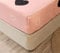 Chickw1 Geometrie Drucken Spannbetttuch für Boxspringbett, Rutschfestem Spannbettlaken Mikrofaser Matratzenschoner bis 30cm Hohe für Matratzen in Vielen Größen (Rosa Herz,180x200x30cm)