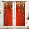 Stronrive 85x200cm 2er Set Weihnachten Vorhang Waschbar Weihnachtsvorhänge Gardinen Semi Verdunklungsvorhänge für Wohnzimmer Schlafzimmer Tür Fenster