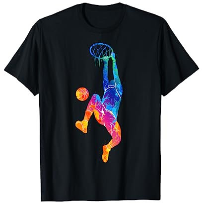 Basketball Sport Coloré Joueur De Basketball T-Shirt