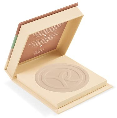 Yves Rocher COULEURS NATURE Kompaktpuder Rosé 050, Samtige Textur für ein optimales Verschmelzen mit der Haut, 1 x Dose 10 g