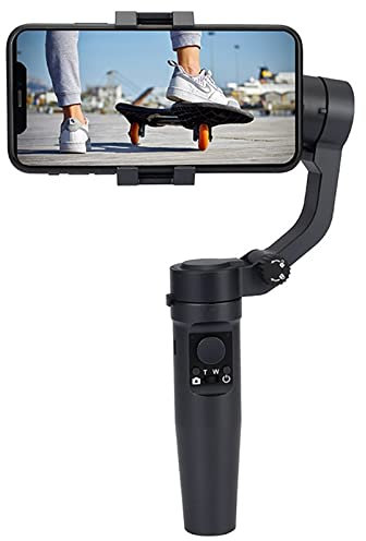 3 axes Gimbal stabilisateur for Smartphone, téléphone pliable Gimbal avec trépied Compatible avec l'iPhone et Android, Vlogging stabilisateur, YouTube TikTok vidéo, objet de suivi, 2200mAh Batterie