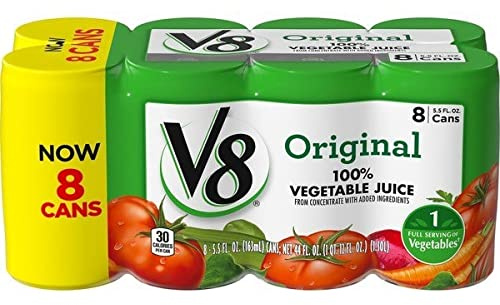 V8, V8 Jugo de Verduras 8 unidades, 5.5 Fl Oz