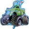 TIB Heyne XL Folienballon * MONSTERTRUCK als Deko für Kindergeburtstag und Truck-Party | 71x62cm Luft Helium Monster Dinos Kinder Geburtstag Ballon Dekoration Folienballons, 17595