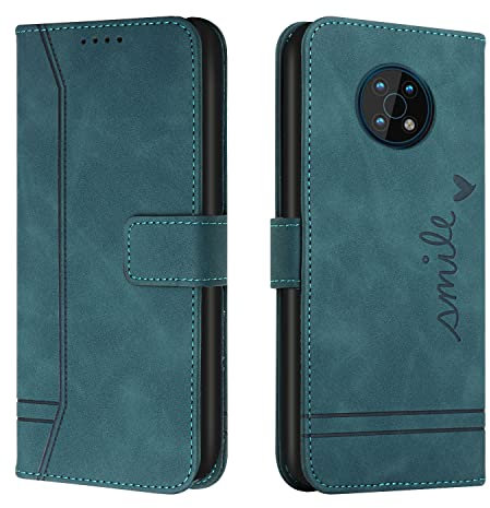 QIWEIQINGWH Funda para Nokia G50 5G, Funda Libro Nokia G50 5G New Edition, Funda Móvil Nokia G50 5G Magnético Carcasa para Nokia G50 5G Funda con Tapa Green HX