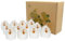 Lacaser Natürliches Bienenwachs-Votivkerzen-Set, kleine Bienenstock-Kerze mit kleiner Bienen-Dekor, Geschenk-Box, 12 Stück, geruchlos und rauchfrei und tropffrei, farbige Kerzen, Durchmesser je 4,5 cm