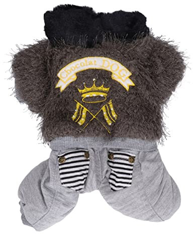 Warme Haustier Hundemäntel, Exquisite Winter Hundejacke im klassischen Stil mit Beinen, Welpen Winterkleidung für kleine Haustiere M