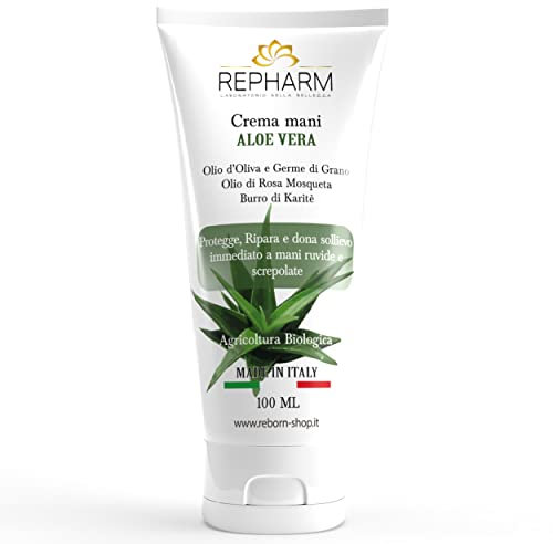Repharm Creme für trockene und rissige Hände, Intensiv-Reparatur-Händecreme mit 5 reinen Wirkstoffen, gegen Flecken und rissige Hände mit Schnitten