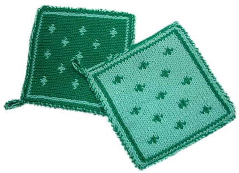 Topflappen, doppelt gestrickt sehr anschmiegsam