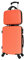 CELIMS - Valigia Bagaglio a Mano con Beauty Case da Viaggio 30cm Arancione Approvata da oltre 100 compagnie aeree | Leggera e Rigida | Trolley Bagaglio a Mano 55x40x20 | Bagaglio a Mano