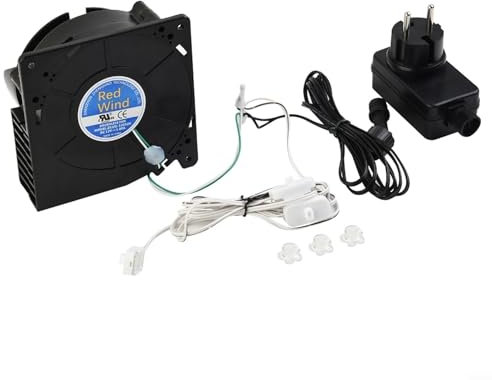 EpheyFIF Ersatz-Lüftergebläse, 12 V, 1.0 A, Mini-Luftgebläse mit 3 LED-Lichterketten für aufblasbare Gegenstände, drinnen und draußen, 1.0, Urlaub, aufblasbare Gebläse (EU)