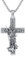 POPLYKE ST Michael Anhänger Männer 925 Sterling Silber Kreuz Kette Damen Erzengel Michael Schmuck 22+2 Zoll
