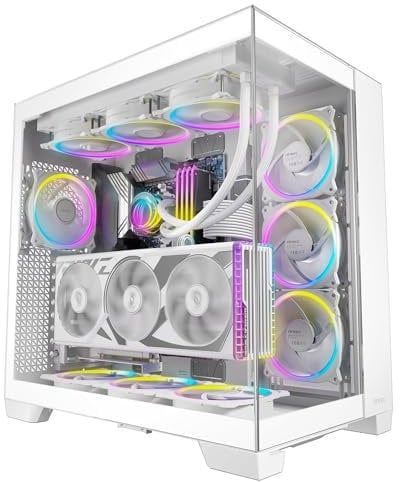 Antec C8 ARGB Full Tower Tempered Glass PC Gaming Case White