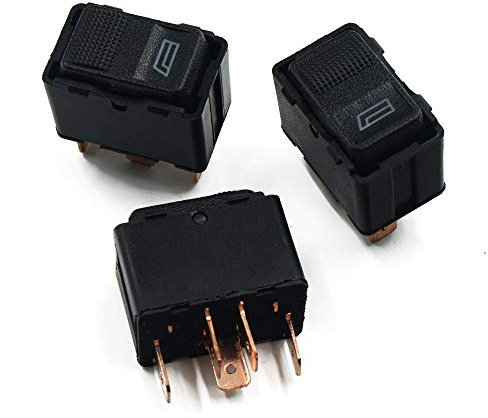 ALPGEN Einziger elektronischer Schalter/Fit for Audi A6 C4 V8 / Fit for Quattro 80 B3 B4 90 100 (3PCS) Auto-Ersatzknopf, YAN-240326