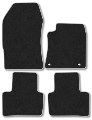 Vauxhall Astra (2022+) [Sports Tourer] Carpet Car Mats | Grey Edge Trim Tailored Fit Floor Mats Full Coverage Protection Accessories Easy Clean Anti Slip Made in the UK