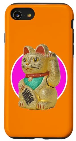 Glückskatze Katzen Lucky Cat Maneki Neko Winkekatze Yoga Hülle für iPhone SE (2020) / 7 / 8