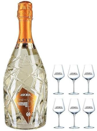 ASTORIA CORDERIE VALDOBBIADENE PROSECCO SUPERIOR DOCG MAGNUM 1,5LT +6 BICCHIERI