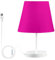 ODAWA Lampada da tavolo leggera morbida della lampada di scrittorio di fucsia con la porta USB, tavolo ha condotto la lampada