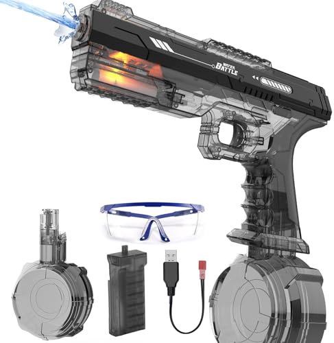 Elektrische Wasserpistole mit Licht, Wasserspielzeug für den Sommer, große Schussweite, Sommerspielzeug für Kinder und Erwachsene SF66-35