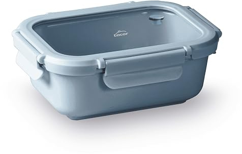 Lacor 64643 – Ceram Blue Container, Keramik, 1150 ml, Geeignet für Mikro... | Langlebiges Profi-Utensil; entwickelt für optimale Leistung und schnelle, unkomplizierte Reinigung in der Spülmaschine