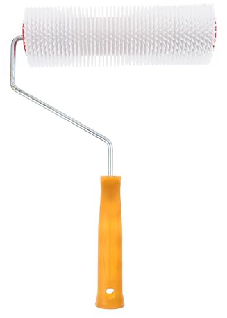 DOITOOL Spiked Roller Brush for Concrete Floor Paint with Ergonomic Handle Self-Leveling Screed Tool Removes Air Bubbles Durable Flooring Roller 13 Inch 1 Piece