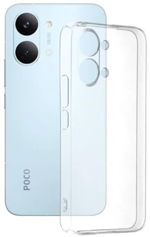 Wigento Transparente Silikon Hülle für Xiaomi Poco X8 Pro Max, stoßfest, Kamera Schutz, Kratzfest, präzise Aussparungen, Flexible Handyhülle (Transparent)