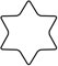 ORIGINAL KAISER Cookie Cutters - Molde para Galletas con Forma de Estrella de 6 puntas 8 cm, Acero Inoxidable