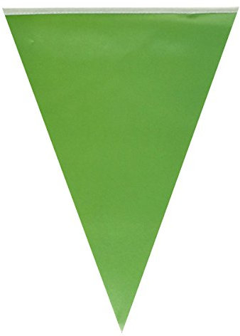 Wrapables Triangle Pennant Banner Party Decorations for Birthday Parties/Baby Showers/Nursery Decor/Picnics and Bake Sales, Green