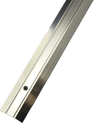 Carpet Metal Cover Trim Door BAR Grip Edging Threshold Brass/Silver (Carpet to Vinyl, Silver)