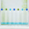 Joyswahl Scheibengardine Voile Bistrogardine »Esther« Glatte Kurzstore Transparente Gardine Stores HxB 45x90cm Blau 1er Pack