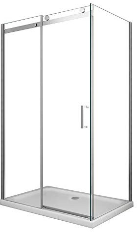 Grg Box Doccia 80x160 CM H190 Trasparente con Easy-Clean MOD. Cosmopolitan