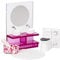 LUNDBY Dolls House Furniture Bathroom Set – Mirror Vanity Unit with 2 Sinks + Toilet – Doll House Accessories – 5-piece set for 11cm Mini Dolls – Age 4+ 1:18