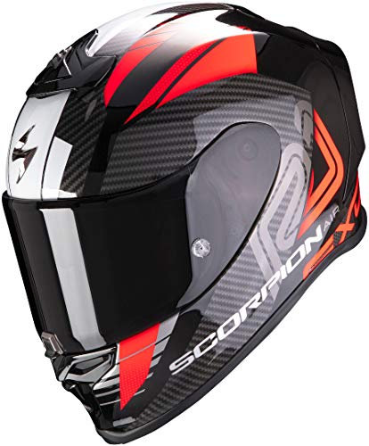 Scorpion Herren NC Motorrad Helm, Schwarz/Rot, S