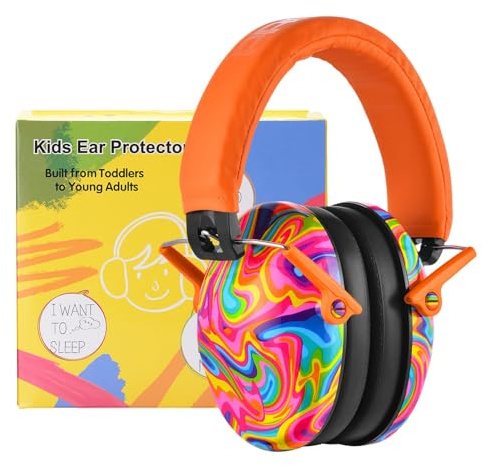PROHEAR 032 Kids Ear Protection – Ear Muffs for Noise Reduction, 25NRR Noise Cancelling Headphones for Kids,Toddlers, Autism, Sensory Use, Hearing Protection – Orange