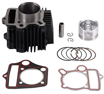 WOOSTAR 52,4mm Cylindre à Gros Alésage avec Kit de Segments de Piston Remplacement pour 4 Temps 110cc Chinois Taotao Coolster Moteur ATV Go Kart Dirt Bike